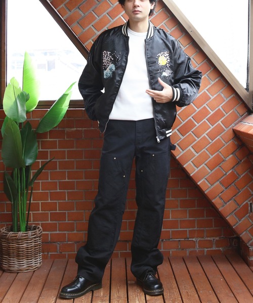 ８(eight)（エイト）の「スカジャン/富獄三十六景（スカジャン・メンズ・グレー/ブラック・MEDIUM/X-LARGE/LARGE）」の10枚目の写真