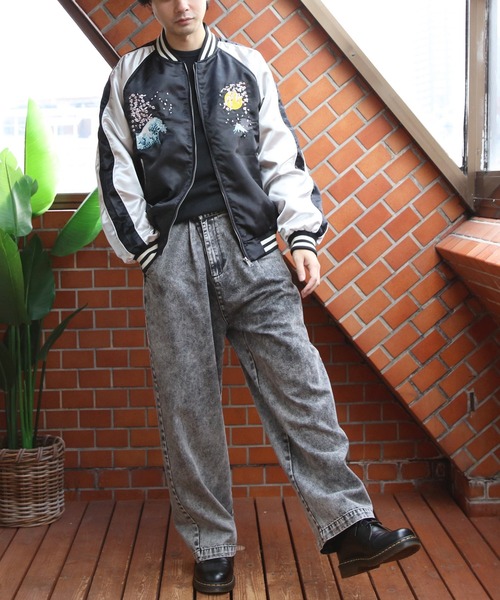 ８(eight)（エイト）の「スカジャン/富獄三十六景（スカジャン・メンズ・グレー/ブラック・MEDIUM/X-LARGE/LARGE）」の22枚目の写真