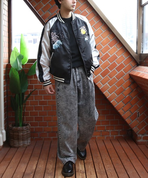 ８(eight)（エイト）の「スカジャン/富獄三十六景（スカジャン・メンズ・グレー/ブラック・MEDIUM/X-LARGE/LARGE）」の21枚目の写真