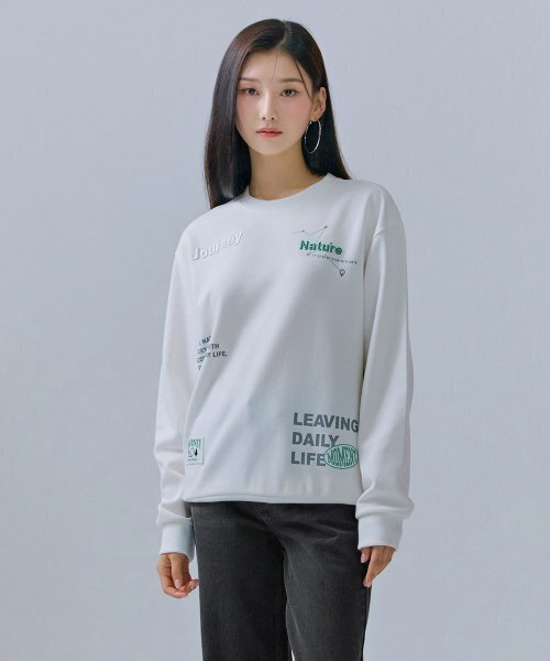 CHASECULT（チェイスカルト）の「共用全版グラフィックスウェット-CERU5112B01（スウェット・メンズ・ホワイト・90/95/100）」の5枚目の写真