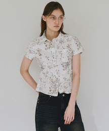 MILLO WOMEN（ミロウーマン）の「Twill Flower Shirts [White]（シャツ/ブラウス）」