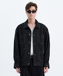 TRIP LE SENS（トリップ ル センス）の「オーバーサイズデニムワークジャケット_ブラックデニム（デニムジャケット）」