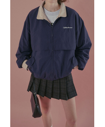 WITHOUT SUMMER（ウィズアウトサマ）の「ツートンラインウィンドジャケット_ネイビー（ナイロンジャケット）」