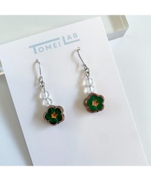 tone（トーン）の「【TOMEI LAB】おはな ガラス ピアス(MA)（ピアス（両耳用））」