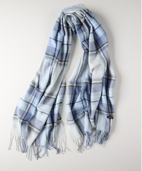 HONEYSUCKLE ROSE】チェック柄 大判ストール (軽量/柔らか素材