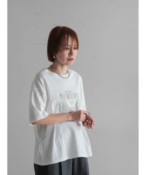 FIL DE FER（フィルデフェール）の「バタフライPT　半袖TEE（Tシャツ/カットソー・レディース・ピンク/ホワイト・FREE）」の5枚目の写真