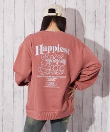 GORGE | 《バック刺繍×ラビットデザイン》レディース 裏起毛 スウェット トレーナー カジュアル 秋冬(スウェット)