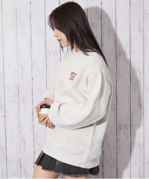 GORGE(ゴージ)の「《バック刺繍×ラビットデザイン》レディース 裏起毛 スウェット トレーナー カジュアル 秋冬(スウェット・レディース・オートミール/ネイビー/ブラック/ピンク・F)」の16枚目の写真