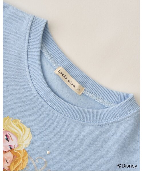 Lycee mine（リセマイン）の「【Frozen】【毛玉バイバイ裏起毛】キラキララメ＆転写アソートプリントスウェット（スウェット・キッズ・ブラック/グレー/サックスブルー/アイボリー・110cm/120cm/130cm/100cm/140cm）」の11枚目の写真