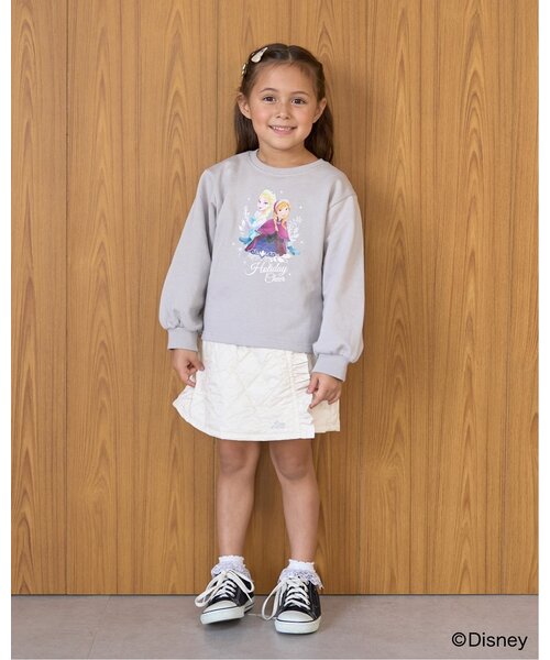 Lycee mine（リセマイン）の「【Frozen】【毛玉バイバイ裏起毛】キラキララメ＆転写アソートプリントスウェット（スウェット・キッズ・ブラック/グレー/サックスブルー/アイボリー・110cm/120cm/130cm/100cm/140cm）」の21枚目の写真