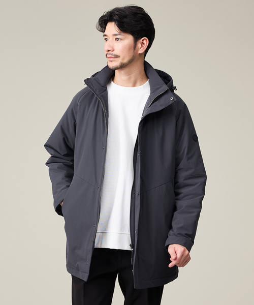 ABAHOUSE GRAY（アバハウスグレイ）の「【SMART CLOSET】フーデッド スタンドブルゾン（ブルゾン・メンズ・カーキ/ブラック/グレイッシュブルー・46/48/50）」の3枚目の写真
