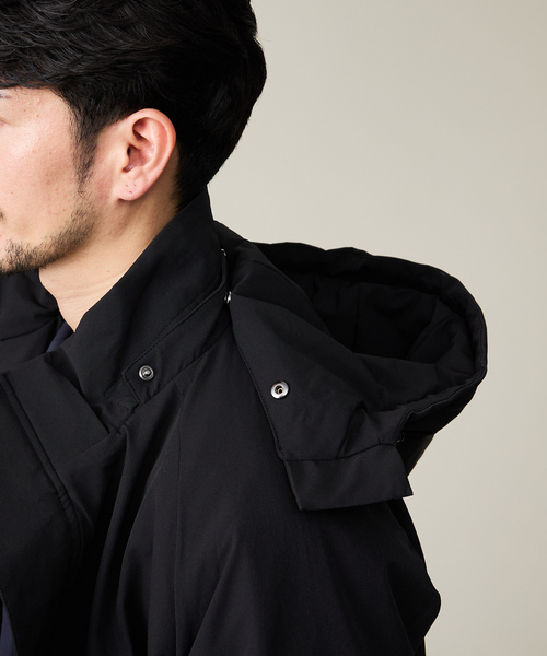 ABAHOUSE GRAY（アバハウスグレイ）の「【SMART CLOSET】フーデッド スタンドブルゾン（ブルゾン・メンズ・カーキ/ブラック/グレイッシュブルー・46/48/50）」の9枚目の写真