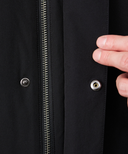 ABAHOUSE GRAY（アバハウスグレイ）の「【SMART CLOSET】フーデッド スタンドブルゾン（ブルゾン・メンズ・カーキ/ブラック/グレイッシュブルー・46/48/50）」の14枚目の写真