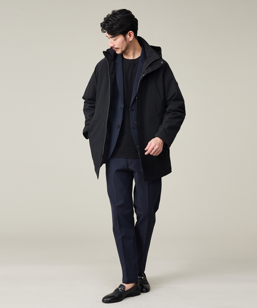 ABAHOUSE GRAY（アバハウスグレイ）の「【SMART CLOSET】フーデッド スタンドブルゾン（ブルゾン・メンズ・カーキ/ブラック/グレイッシュブルー・46/48/50）」の18枚目の写真