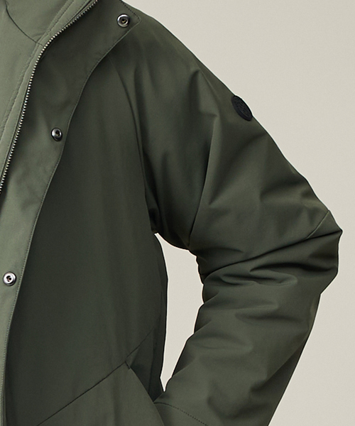 ABAHOUSE GRAY（アバハウスグレイ）の「【SMART CLOSET】フーデッド スタンドブルゾン（ブルゾン・メンズ・カーキ/ブラック/グレイッシュブルー・46/48/50）」の21枚目の写真