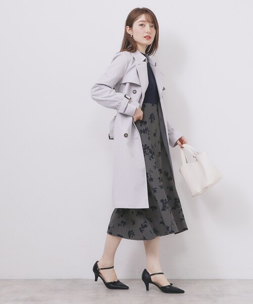 ハイネックニットワンピース【洗濯機OK/抗ピル】（ワンピース）｜index