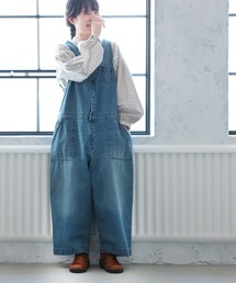 店長がつくったデニムもぽわんと9分丈ワイドパンツ（デニムパンツ