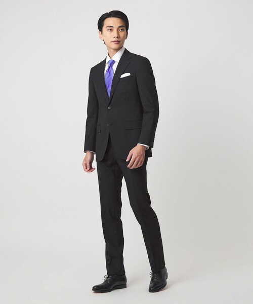 green label relaxing（グリーンレーベルリラクシング）の「REDA トロピカル 無地 スリム ノープリーツ スーツパンツ（スーツパンツ・メンズ・ブラック/ダークグレー/ダークブラウン/ダークグリーン/ネイビー・72/76/80/84/88/92）」の7枚目の写真