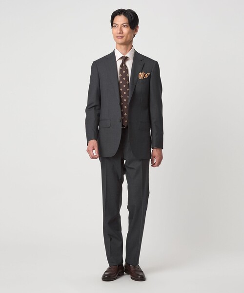 green label relaxing（グリーンレーベルリラクシング）の「REDA トロピカル 無地 スリム ノープリーツ スーツパンツ（スーツパンツ・メンズ・ブラック/ダークグレー/ダークブラウン/ダークグリーン/ネイビー・72/76/80/84/88/92）」の11枚目の写真