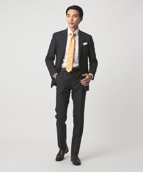 green label relaxing（グリーンレーベルリラクシング）の「REDA トロピカル 無地 スリム ノープリーツ スーツパンツ（スーツパンツ・メンズ・ブラック/ダークグレー/ダークブラウン/ダークグリーン/ネイビー・72/76/80/84/88/92）」の12枚目の写真