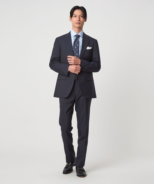 green label relaxing（グリーンレーベルリラクシング）の「REDA トロピカル 無地 スリム ノープリーツ スーツパンツ（スーツパンツ・メンズ・ブラック/ダークグレー/ダークブラウン/ダークグリーン/ネイビー・72/76/80/84/88/92）」の18枚目の写真