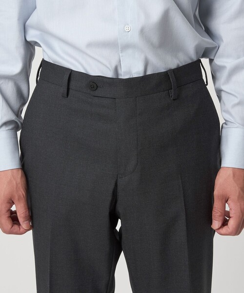 green label relaxing（グリーンレーベルリラクシング）の「REDA トロピカル 無地 スリム ノープリーツ スーツパンツ（スーツパンツ・メンズ・ブラック/ダークグレー/ダークブラウン/ダークグリーン/ネイビー・72/76/80/84/88/92）」の22枚目の写真