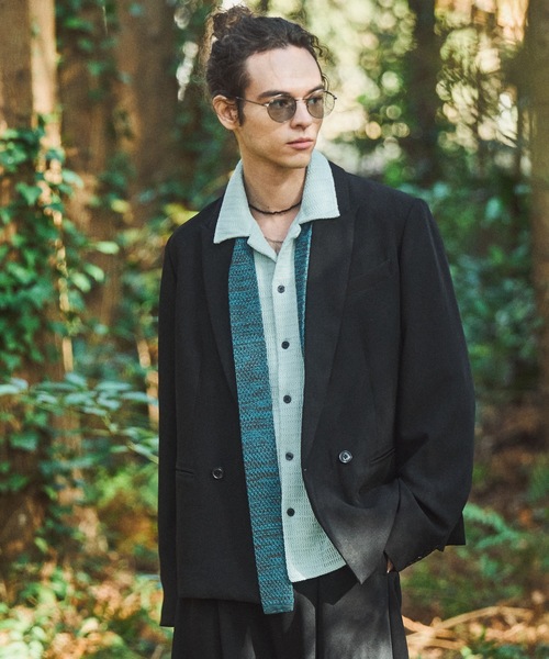 CASPER JOHN(キャスパージョン)の「Compact tailored jacket/コンパクトテーラードジャケット(テーラードジャケット・メンズ・ブラック系/ブラック・LARGE/MEDIUM/SMALL/X-SMALL)」の18枚目の写真