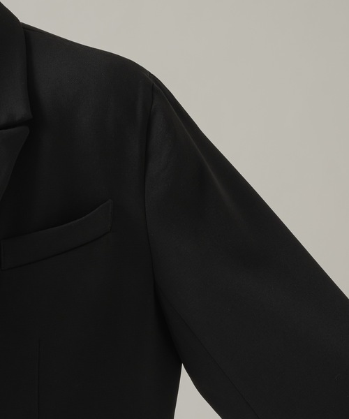 CASPER JOHN(キャスパージョン)の「Compact tailored jacket/コンパクトテーラードジャケット(テーラードジャケット・メンズ・ブラック系/ブラック・LARGE/MEDIUM/SMALL/X-SMALL)」の6枚目の写真