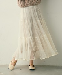 Lunea | ベロアチュールロングスカート(スカート)