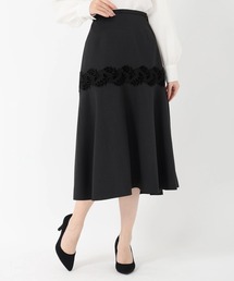 STRAWBERRY-FIELDS | フェデリコクロス_ベロアレース付きソフトマーメイドスカート(スカート)