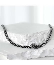 BLESSED BULLET（ブレスドブレッド）の「6mmブラックラインLカーブチェーンネックレス（ネックレス）」