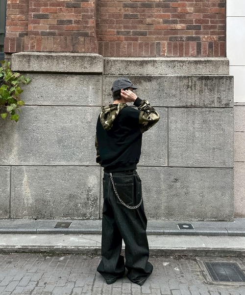 kutir(クティール)の「ASSORTED DOCKING ZIP PARKA/アソートドッキングジップパーカー(パーカー・メンズ・ブラック/杢グレー/ブラック系・MEDIUM/LARGE)」の6枚目の写真