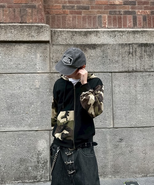 kutir(クティール)の「ASSORTED DOCKING ZIP PARKA/アソートドッキングジップパーカー(パーカー・メンズ・ブラック/杢グレー/ブラック系・MEDIUM/LARGE)」の14枚目の写真