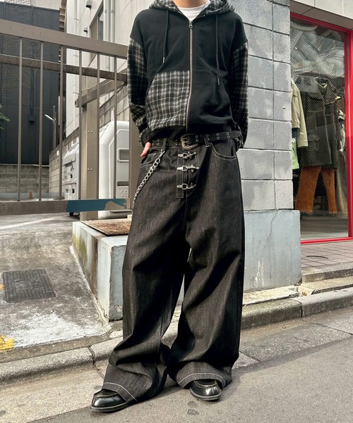 kutir(クティール)の「ASSORTED DOCKING ZIP PARKA/アソートドッキングジップパーカー(パーカー・メンズ・ブラック/杢グレー/ブラック系・MEDIUM/LARGE)」の21枚目の写真