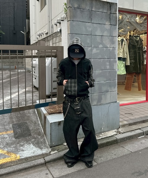 kutir(クティール)の「ASSORTED DOCKING ZIP PARKA/アソートドッキングジップパーカー(パーカー・メンズ・ブラック/杢グレー/ブラック系・MEDIUM/LARGE)」の16枚目の写真