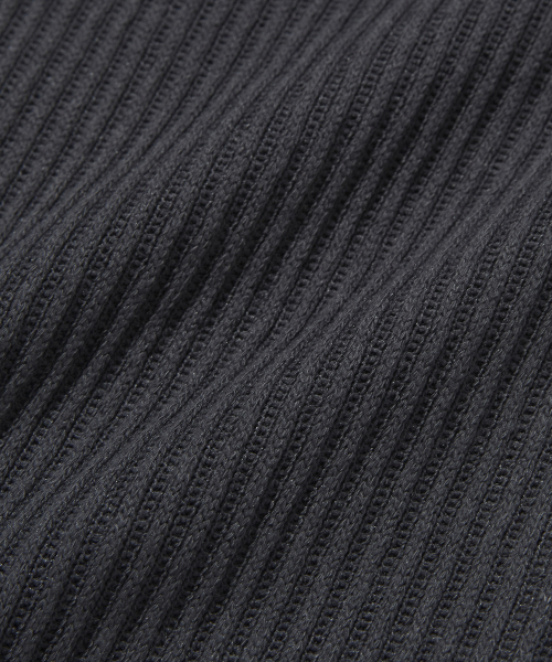 suade（スエード）の「HOODED RIB ZIP UP [CHARCOAL GRAY]（パーカー・レディース・その他・FREE）」の5枚目の写真
