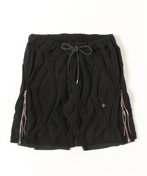 Children of the discordance(チルドレン オブ ザ ディスコ-ダンス)の「Children of the discordance / COTD NATIVE KNIT SHORT PANTS / COTDKN-659(スウェットパンツ・メンズ・ブラウン/ブラック・2/3)」の2枚目の写真