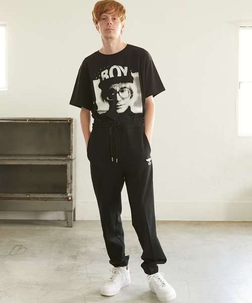 BOY LONDON(ボーイロンドン)の「【BOY LONDON】BOY RIB TRACK PANTS BLACK(その他パンツ・メンズ・ブラック・MEDIUM/LARGE/X-LARGE)」の2枚目の写真