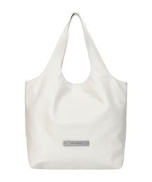 CRYSTAL NICOLE BIG SHOPPER BAG_CREAM