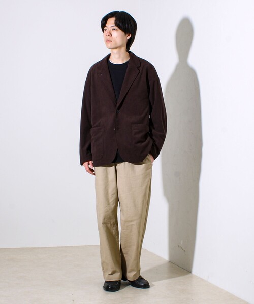 GLOSTER（グロスター）の「【セットアップ対応可能】コーデュロイ オールマイティジャケット（テーラードジャケット・メンズ・ブラック/ブルー/ブラウン・L/M/S）」の18枚目の写真