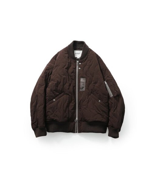 Airborne Nylon Padding Jacket Brown