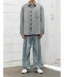 BEGIN202（ビギン202）の「ダブルフェイスハンドソーンハーフコート [メランジグレー]（ダッフルコート）」