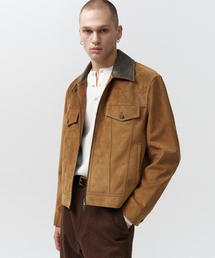 NOIRER（ノイア）の「スエードウェスタンクロップジャケット（キャメル）（ライダースジャケット）」