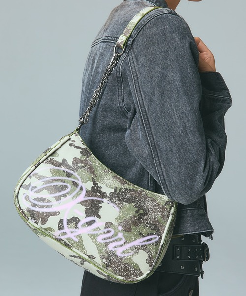 SPRAY SCRIPT LOGO SHOULDER BAG（ショルダーバッグ）｜X-girl