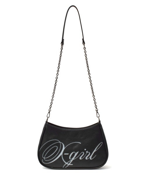 X-girl(エックスガール)の「SPRAY SCRIPT LOGO SHOULDER BAG(ショルダーバッグ・レディース・ブラック/ピンク/カモフラージュ・ONE SIZE)」の18枚目の写真