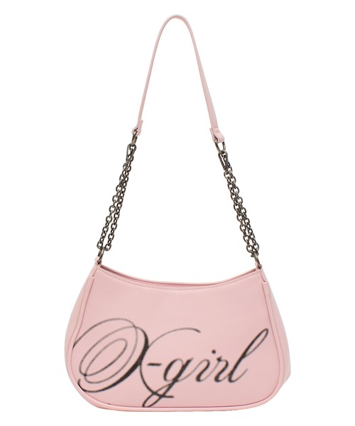 X-girl(エックスガール)の「SPRAY SCRIPT LOGO SHOULDER BAG(ショルダーバッグ・レディース・ブラック/ピンク/カモフラージュ・ONE SIZE)」の20枚目の写真