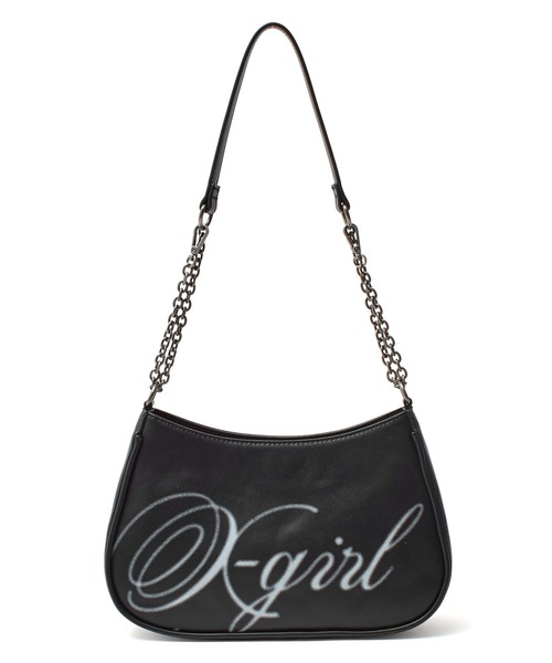 X-girl(エックスガール)の「SPRAY SCRIPT LOGO SHOULDER BAG(ショルダーバッグ・レディース・ブラック/ピンク/カモフラージュ・ONE SIZE)」の21枚目の写真