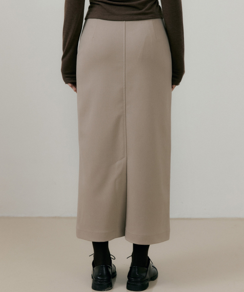 REORG(リオルグ)の「RIE LINE POINT LONG SKIRT LIGHT BROWN(スカート・レディース・その他・SMALL/MEDIUM/LARGE)」の2枚目の写真