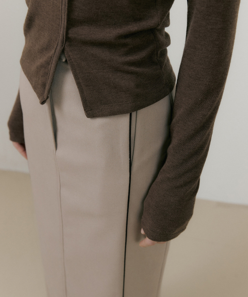REORG(リオルグ)の「RIE LINE POINT LONG SKIRT LIGHT BROWN(スカート・レディース・その他・SMALL/MEDIUM/LARGE)」の3枚目の写真