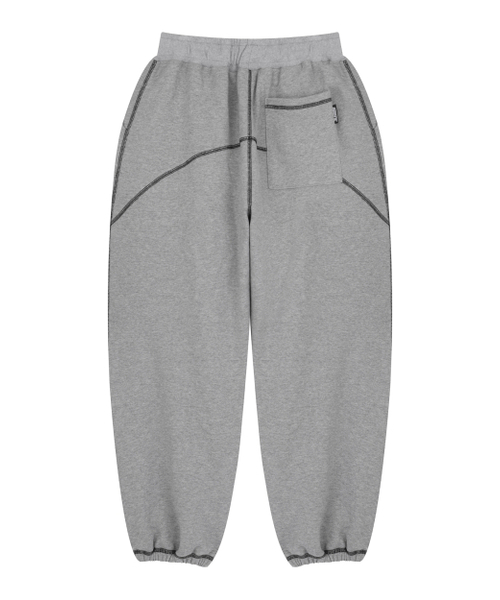 HYUNFIT（ヒョンフィット）の「COVERSTITCH LINE SWEATPANTS-[GRAY]（スウェットパンツ・メンズ・その他・MEDIUM/LARGE/X-LARGE）」の2枚目の写真